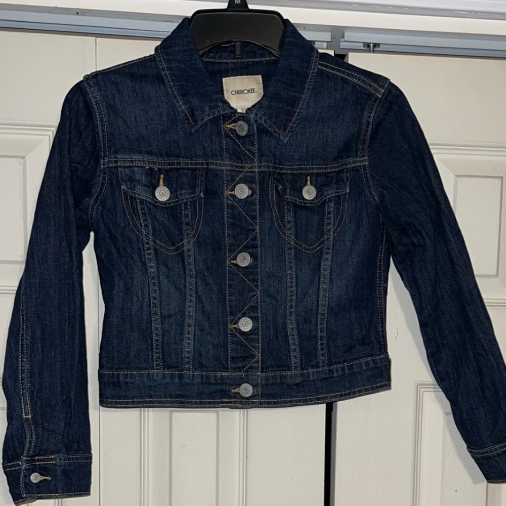 Cherokee Girls Dark Blue Jean Jacket